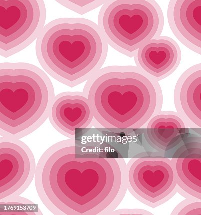 Tileable Heart Pattern Seamless Repeating Tileable Valentine Heart Background Pattern High-Res ...