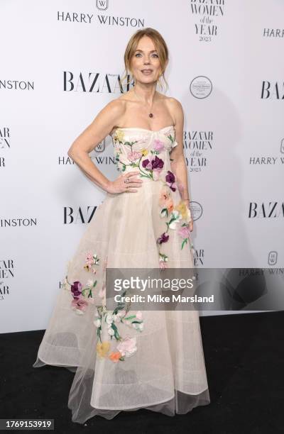 Geri Halliwell-Horner arrives at the Harper's Bazaar Women Of The Year Awards 2023 at The Ballroom of Claridgeís on November 7, 2023 in London,...