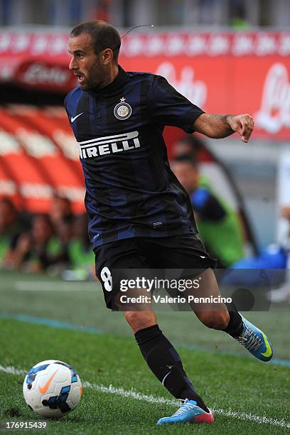 Rodrigo Palacio of FC Internazionale Milano in action during the TIM cup match between FC Internazionale Milano and AS Cittadella at Stadio Giuseppe...