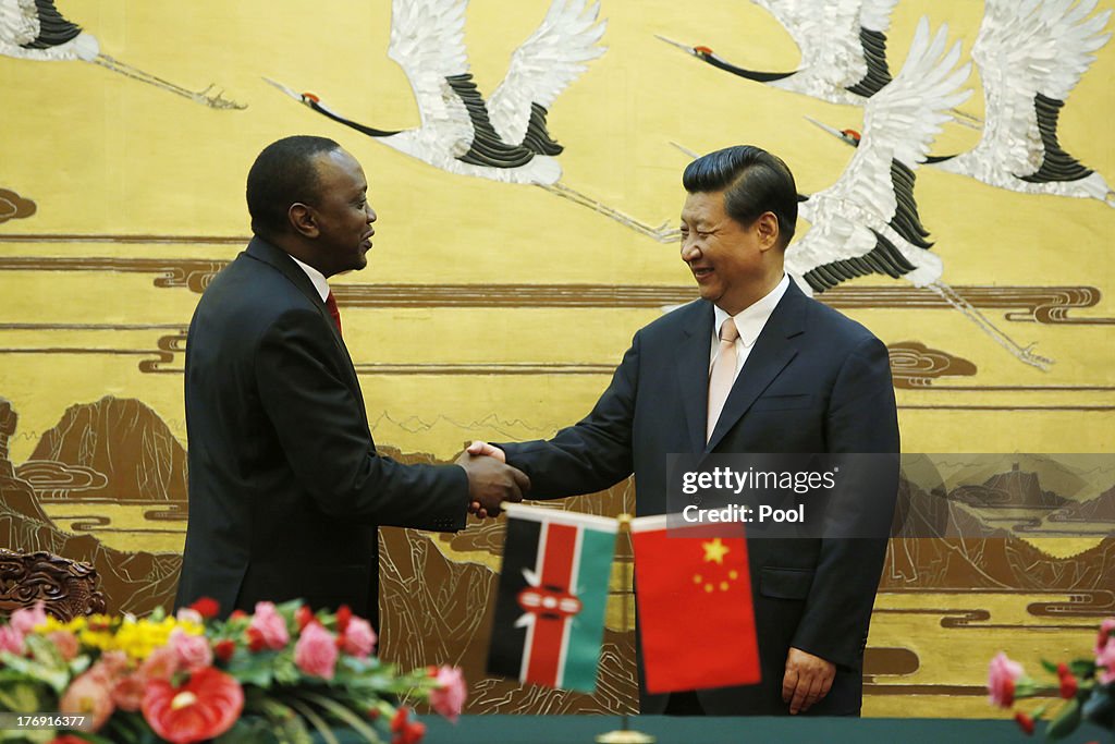 Kenyan President Kenyatta Visits China