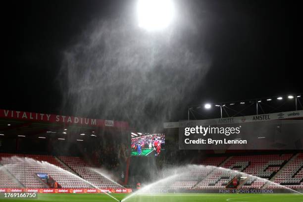 General view inside the stadium prior to the Carabao Cup Fourth Round match between AFC Bournemouth and Liverpool at Vitality Stadium on November 01,...