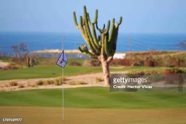 General view of the 8th green prior to the World Wide Technology Championship at El Cardonal at Diamante on November 01, 2023 in Cabo San Lucas, Baja...