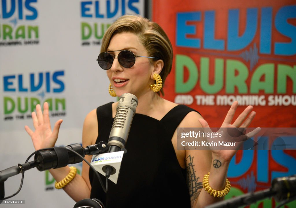 Lady Gaga Visits "The Elvis Duran Z100 Morning Show"