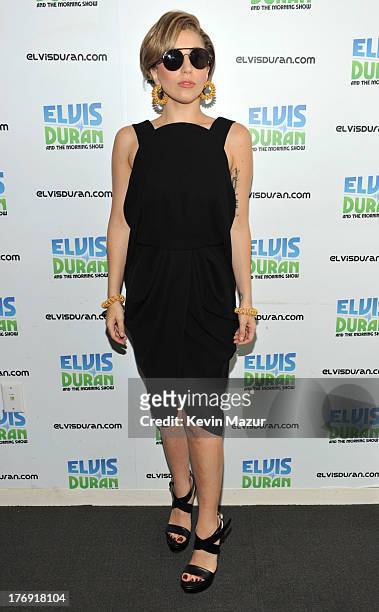Lady Gaga visits "Elvis Duran and the Z100 Morning Show" at Z100 Studio on August 19, 2013 in New York City.