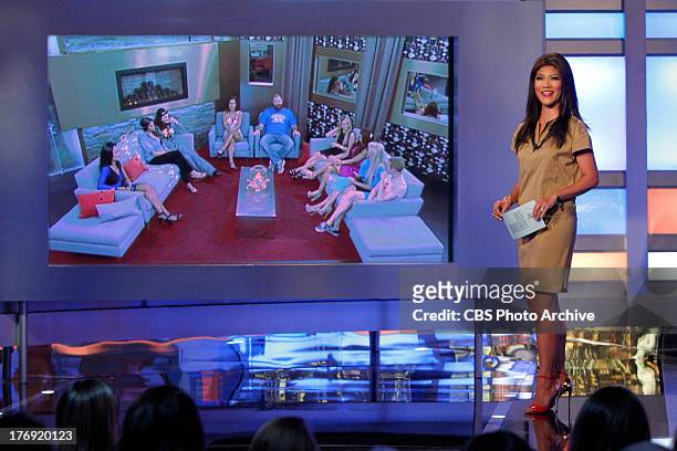 Big Brother" Host, Julie Chen, on BIG BROTHER, Thursday, August 15, on the CBS Television Network.