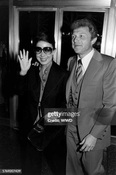 Eydie Gorme and Steve Lawrence attend an event at the headquarters of the Directors Guild of America in Los Angeles, California, on March 29, 1978.