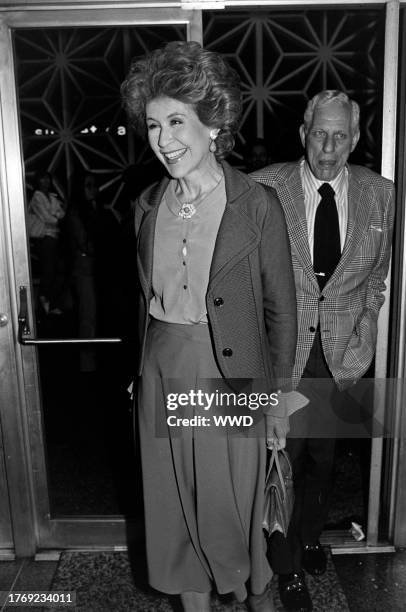 Betsy Bloomingdale and Alfred Bloomingdale attend an event at the headquarters of the Directors Guild of America in Los Angeles, California, on March...