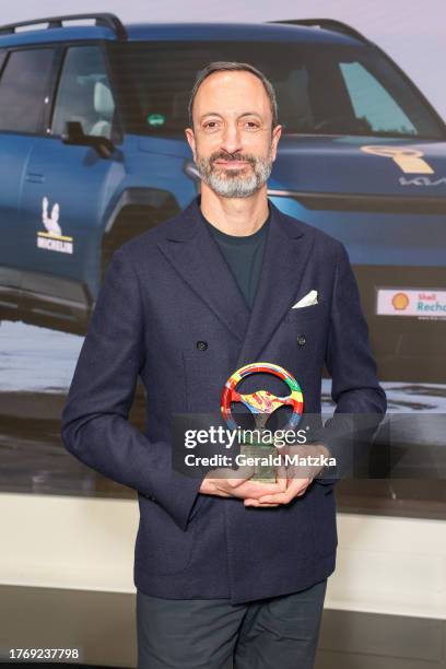 Karim Habib attends the "Das Goldene Lenkrad" Award 2023 at Axel Springer Haus on November 7, 2023 in Berlin, Germany.