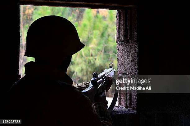 soldier at guard - pakistan army stock pictures, royalty-free photos & images