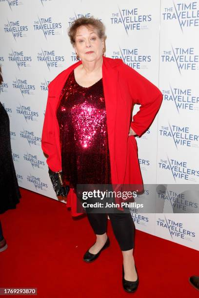 Anne Hegerty attends the world premiere of "The Time Traveller's Wife" at The Apollo Theatre on November 01, 2023 in London, England.