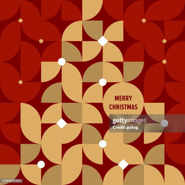 geometrische weihnachtsbaum-grußkarte - christmas cash stock-grafiken, -clipart, -cartoons und -symbole