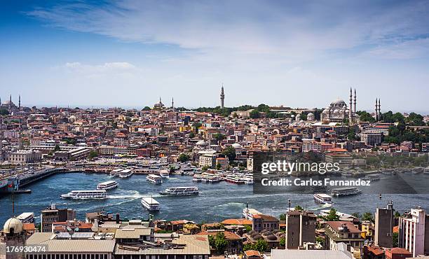 transit - galata tower stock-fotos und bilder