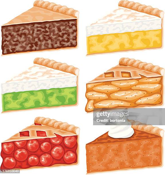 pie scheiben icon-set - pastete stock-grafiken, -clipart, -cartoons und -symbole