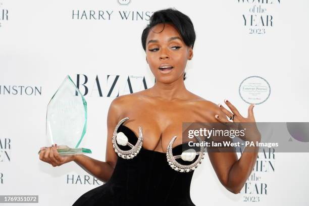 Janelle Monae who won the Musician of the Year Award at the Harper's Bazaar Women of the Year 2023 awards at Claridges, London. Picture date: Tuesday...