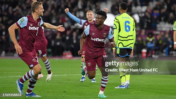 West Ham United v Arsenal - Carabao Cup Fourth Round West Ham United v Arsenal - Carabao Cup Fourth Round