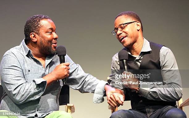 Lee Daniels and Cuba Gooding, Jr. Attend Meet The Filmmaker: Lee Daniels at the Apple Store Soho on August 19, 2013 in New York City.