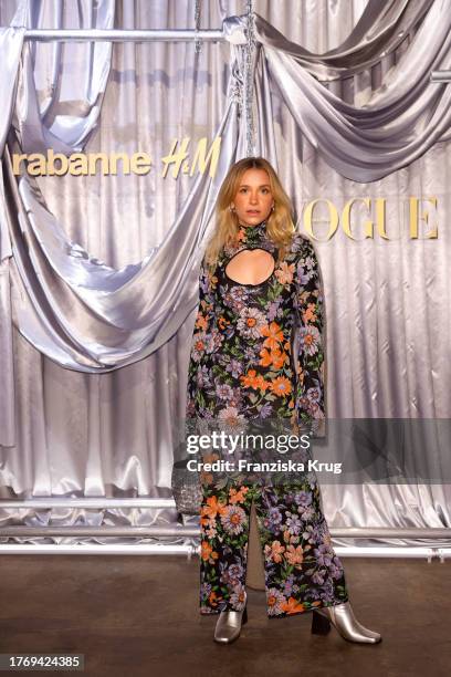 Lena Klenke attends the Rabanne X H&M Vogue Dinner at The Feuerle Collection on November 7, 2023 in Berlin, Germany.