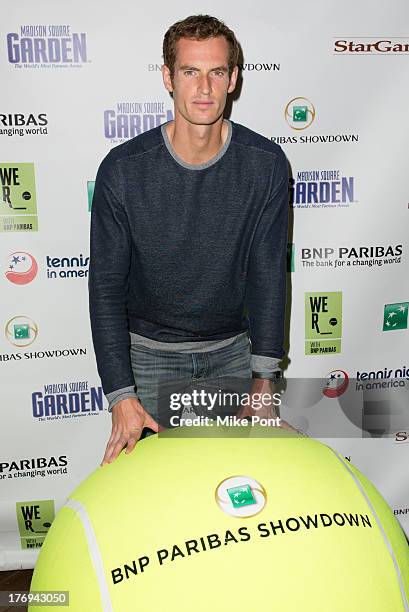 Professional tennis player Andy Murray attends the 7th Annual BNP Paribas Showdown Announcement at Local West on August 19, 2013 in New York City.