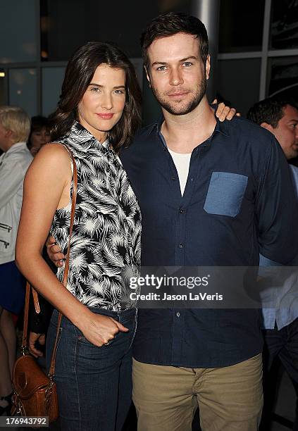 Actress Cobie Smulders and actor Taran Killam attend the premiere of "Afternoon Delight" at ArcLight Hollywood on August 19, 2013 in Hollywood,...