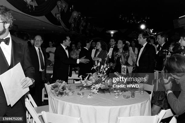 Guests including Lena Horne, Jenny Lumet, and Gail Buckley attend a party at the Roseland Ballroom in New York City on June 30, 1982.