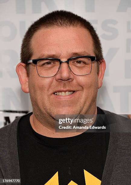 Actor Nick Frost attends the Film Independent screening and Q&A of "The World's End" at the Landmark Theater on August 19, 2013 in Los Angeles,...