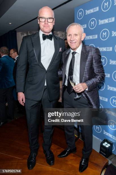 Martin Williams and Peter Reid attend the fifth annual "M Is Not For Sale" charity dinner hosted by M Threadneedle Street Plays on November 1, 2023...