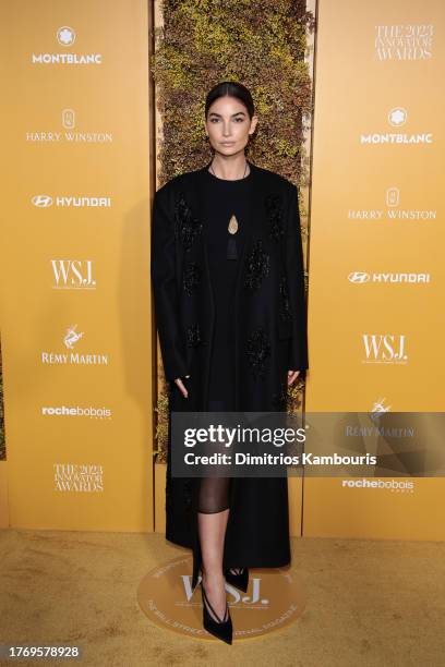 Lily Aldridge attends the WSJ. Magazine 2023 Innovator Awards sponsored by Harry Winston, Hyundai Motor America, Montblanc, Rémy Martin and Roche...