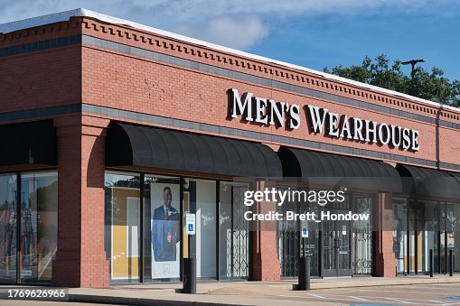 Men's Wearhouse business storefront exterior in Houston, TX. Men's Wearhouse business storefront exterior in Houston, TX.