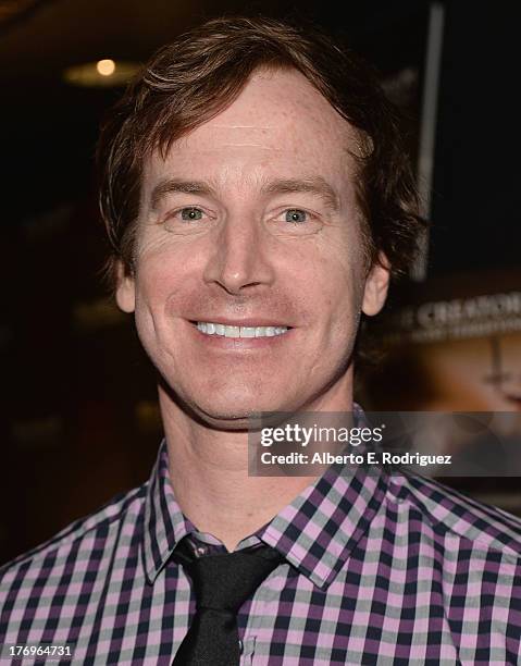 Actor Rob Huebel attends the premiere of Millenium Entertainment's "Hell Baby" at Chinese 6 Theater Hollywood on August 19, 2013 in Hollywood,...