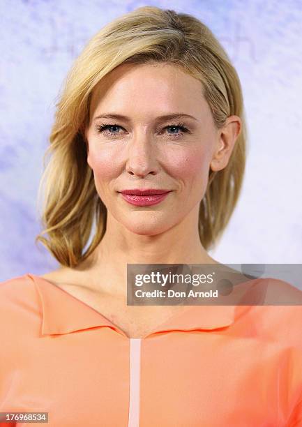 Cate Blanchett arrives at the "Blue Jasmine" Australian premiere at the Hayden Cremorne Orpheum on August 20, 2013 in Sydney, Australia.