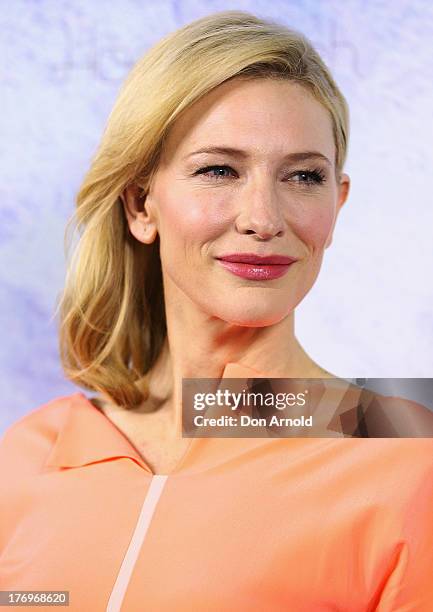 Cate Blanchett arrives at the "Blue Jasmine" Australian premiere at the Hayden Cremorne Orpheum on August 20, 2013 in Sydney, Australia.