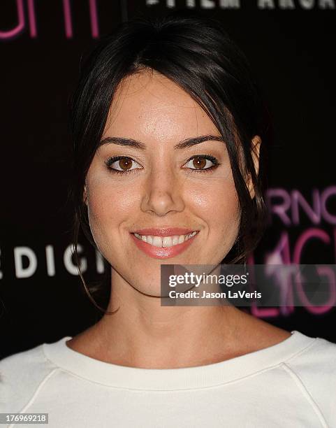 Actress Aubrey Plaza attends the premiere of "Afternoon Delight" at ArcLight Hollywood on August 19, 2013 in Hollywood, California.