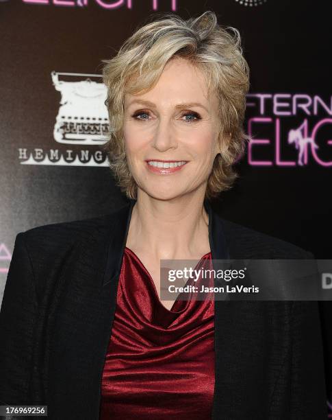 Actress Jane Lynch attends the premiere of "Afternoon Delight" at ArcLight Hollywood on August 19, 2013 in Hollywood, California.