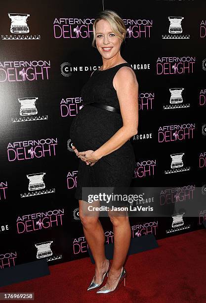 Actress Jessica St. Clair attends the premiere of "Afternoon Delight" at ArcLight Hollywood on August 19, 2013 in Hollywood, California.