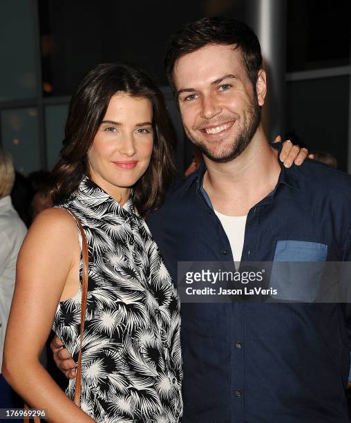 Actress Cobie Smulders and actor Taran Killam attend the premiere of "Afternoon Delight" at ArcLight Hollywood on August 19, 2013 in Hollywood,...
