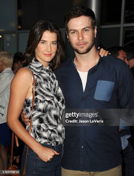 Actress Cobie Smulders and actor Taran Killam attend the premiere of "Afternoon Delight" at ArcLight Hollywood on August 19, 2013 in Hollywood,...