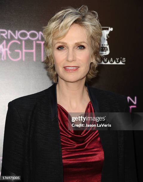 Actress Jane Lynch attends the premiere of "Afternoon Delight" at ArcLight Hollywood on August 19, 2013 in Hollywood, California.