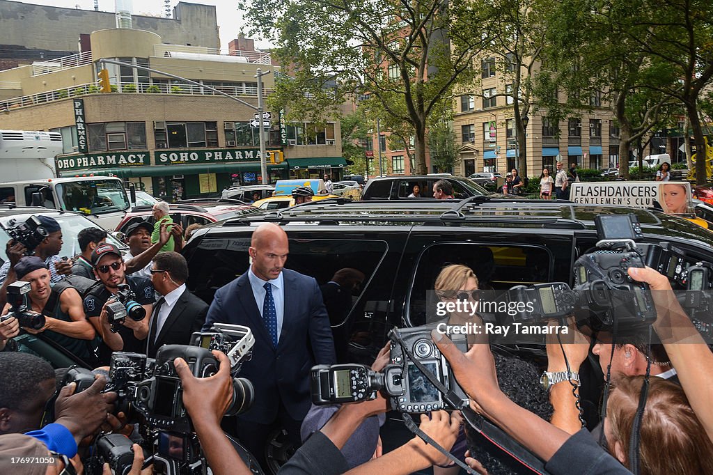 Celebrity Sightings In New York City - August 19, 2013