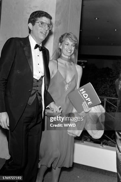 Marvin Hamlisch and Cyndy Garvey attend the "Million Dollar Evening" fundraiaser at Jones Hall in Houston, Texas, on February 28, 1983.