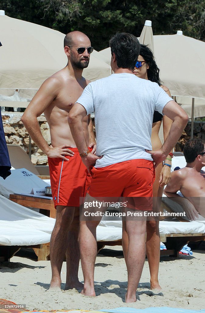 Gonzalo Miro and Cayetano Martinez de Irujo Sighting In Ibiza - August 17, 2013