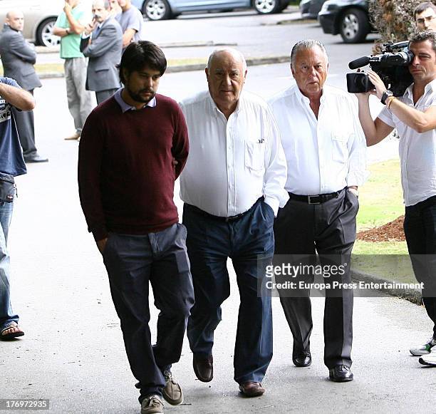 Amancio Ortega attends the funeral for Rosalia Mera, richest Spanish woman and Amancio Ortega's ex wife and one of Zara clothes shop's founders, on...