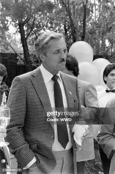 Hal Linden attends a brunch at the Davis residence in the Devonshire neighborhood of Denver, Colorado, on October 8, 1983.