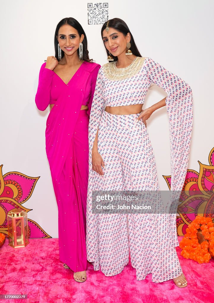 Megha Rao Shell Pooja Desi Shah and Megha Rao attend the Nordstrom X HoliCHIC Diwali ...