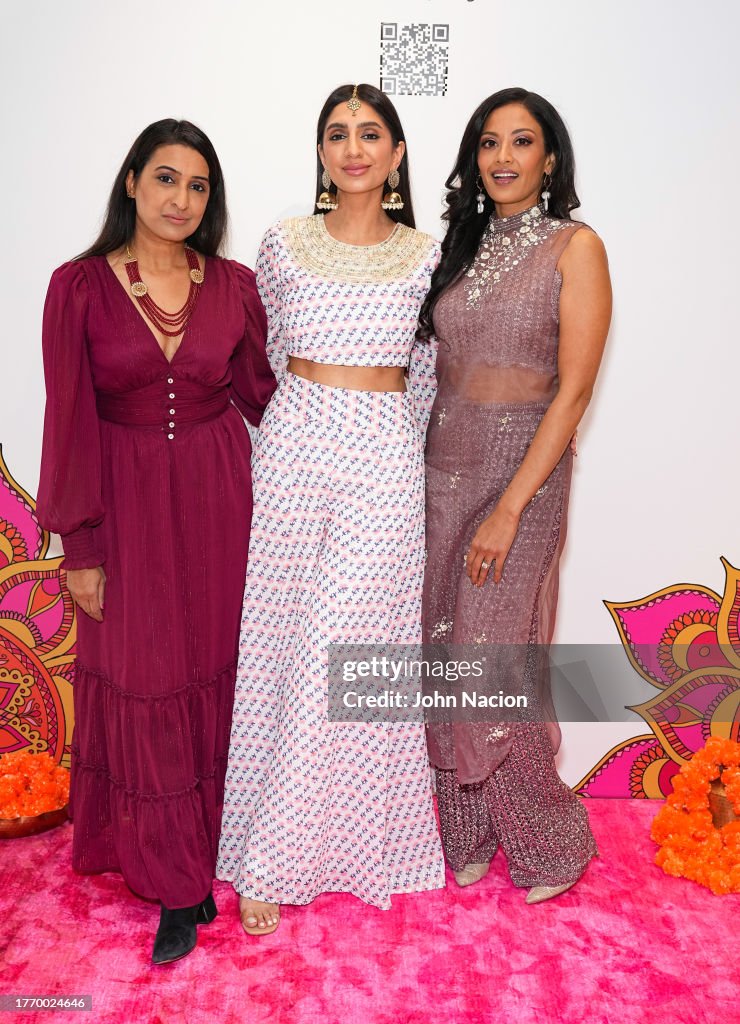 Megha Rao Shell Neerja Patel, Megha Rao and Ami Sheth attend the Nordstrom X HoliCHIC ...