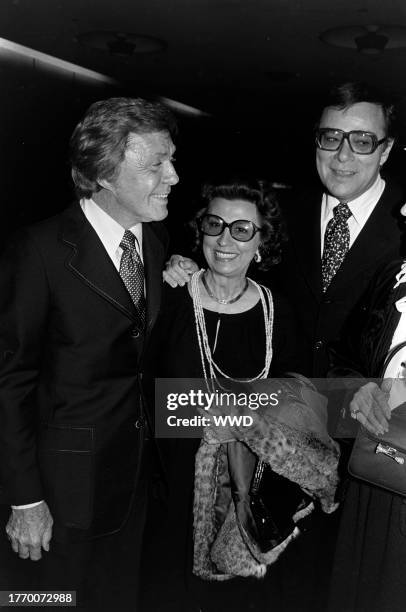 Jacques Mapes, Nancy Sinatra Sr., and Ross Hunter attend an event at the headquarters of the Directors Guild of America in Los Angeles, California,...