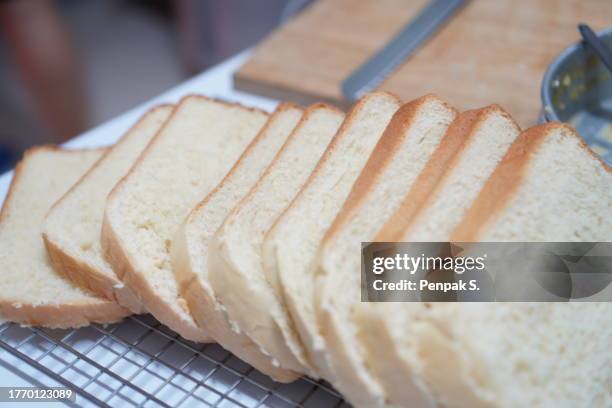 slice bread - white bread stock pictures, royalty-free photos & images