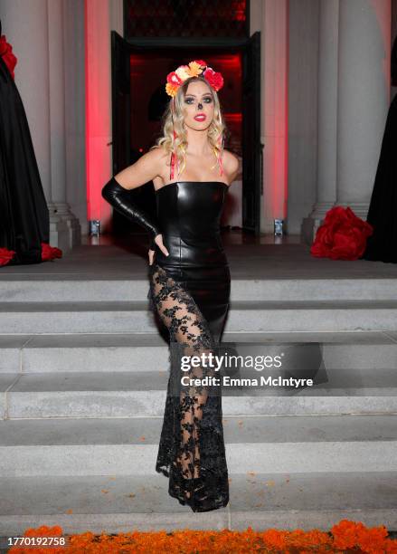 Lele Pons attends Carlos Eric Lopez’s third annual Día de Muertos Celebration at Hollywood Forever on November 01, 2023 in Hollywood, California.