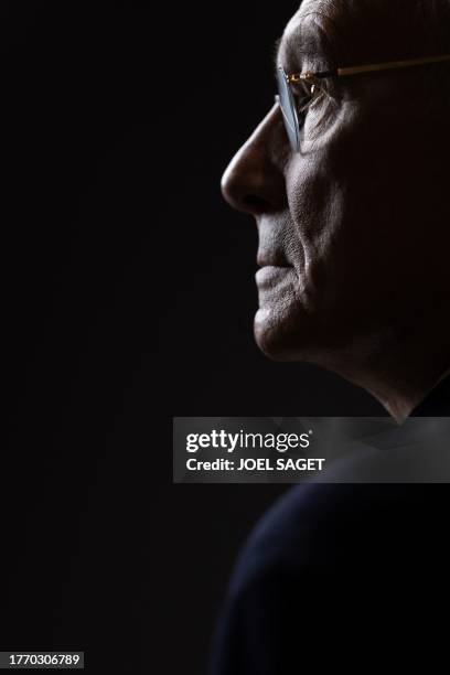 French actor Bernard Le Coq poses during a photo session in Paris on November 7, 2023.