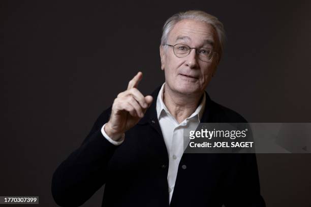 French actor Bernard Le Coq poses during a photo session in Paris on November 7, 2023.