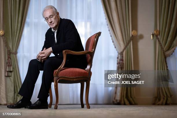 French actor Bernard Le Coq poses during a photo session in Paris on November 7, 2023.